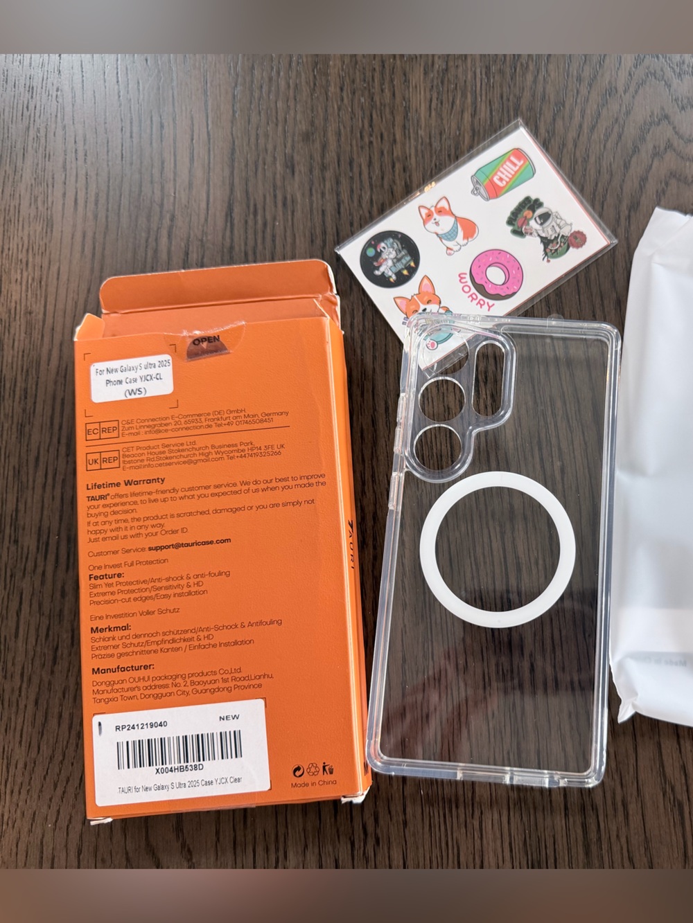 Galaxy S Ultra 2025 Clear MagSafe-Compatible Phone Case